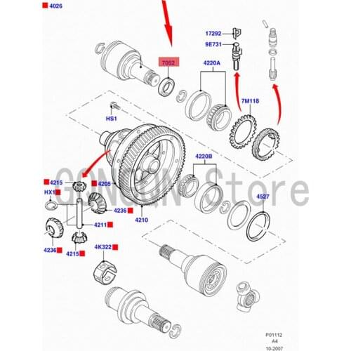 CAR Axle shaft oil seal For dMo nd eoF oc usF ies taI kon Acc ess ori esF igo Esc ort Rear axle differential oil seal Gasket