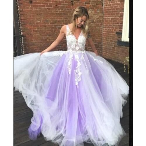 Free shipping 2021 custom made Charming Long A-line Boho Wedding Dresses Simple White Tulle Appliques India Robe De Mariage