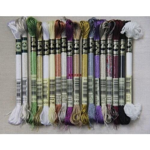 Pcs Precious Metal Effects metallic thread for cross stitch France color DMC france E168 silver embroidery needlework JC 6
