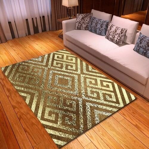 Nordic Geometric Living Room Area Rugs Soft Flannel Printed 3D Carpets Yoga Fitness Antiskid Floor Mats Creative Hallway Carpet