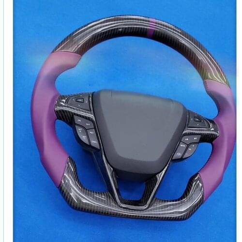 Cuatomized Gloss/Matt Carbon Fiber Steering Wheel Alcantara Leather Replacement For Ford Fusion Mendeo 2013-2020 Edge 2015-2020