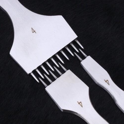 Leather Craft round Hole pricking iron chisel head removable Stitching Punch chisel Tool/set