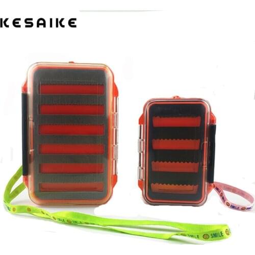 KESAIKE Maximumcatch Waterproof Fly Fishing Box With Slit Foam Fish Lure Hook Bait Fly Box Fishing Tackle Box