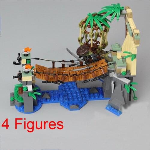 Garmadon Master Falls Jungle Bridge Boy girl friends Building Blocks Toys for Children Gifts 70608 Christmas birthday gifts