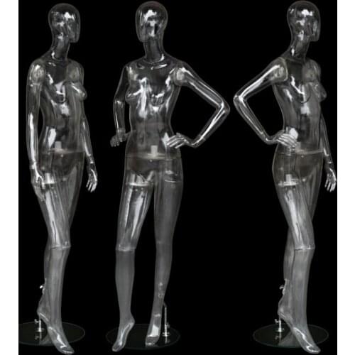 Best Quality Fashionable 3D Dressing Model Full Body Female Transparent Mannequin Manufacturer Direct Sell