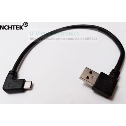 NCHTEK 90 Degree Angled USB 3.1 USB Type C to Right Angled USB3.0 Male Data Cable /Free DHL Shipping/100PCS