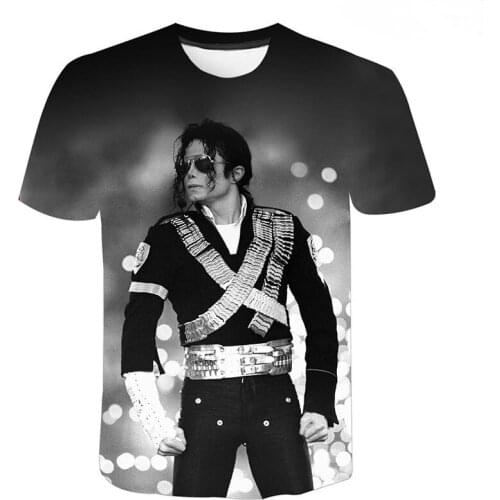 New Summer Michael Jackson 3D T Shirt Men Women Children Casual Fashion Streetwear Boy Girl Kids Printed T-shirt