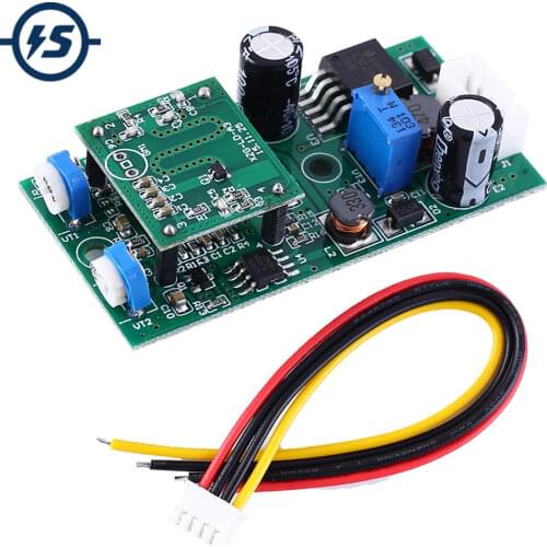 DC 36V to 12V Microwave Radar Sensor Module Delay Time Sensing Distance Voltage Adjustable Switch Controller