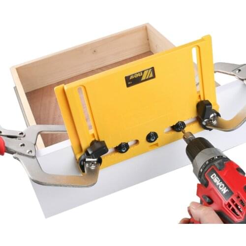 Positioner Accurate Wood Mounting Fixture and Shelf Pin Fixture 5 / 6mm Hole Opener Drill Guide Woodworking Tool