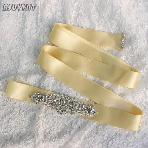 Luxury Wedding Belt Women Sash Rhinestone Bridesmaid Bridal Belt Sparkle Crystal Pearl Wedding Evening Dress Belt For Party