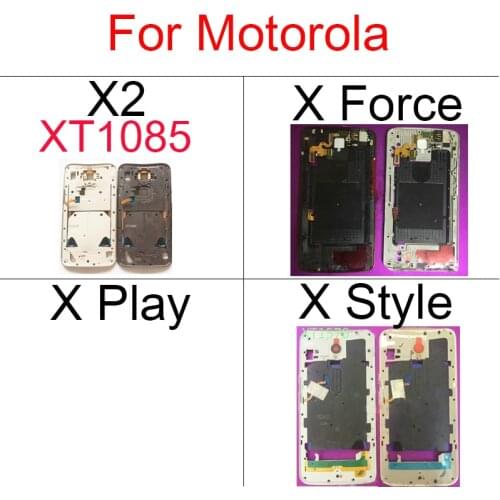 Mid Bezel Plate Chassis For Motorola Moto X 2nd Gen X2 X+1 XT1085 Force Play Style Droid Turbo 2 LCD Middle Frame Bezel Housing
