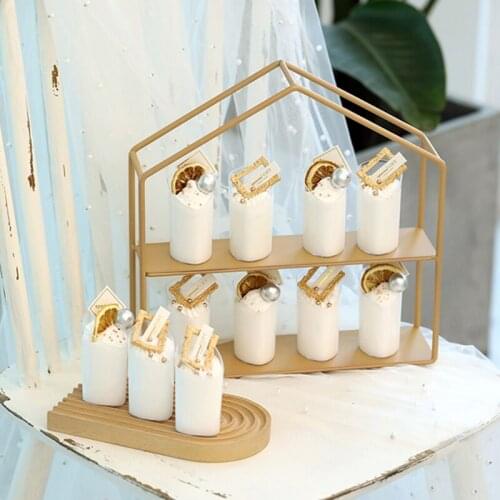 Dessert Table Decoration Cold Meal Tea Break Table Set Table Tray Display Stand Metal Bird Cage Afternoon Tea Cake Stand