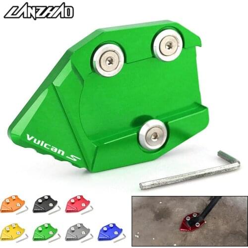 VULCAN S Motorcycle Side Stand Enlarger Kickstand Enlarge Plate CNC Aluminum Accessory for Kawasaki Vulcan S 2015 2016 2017 2018