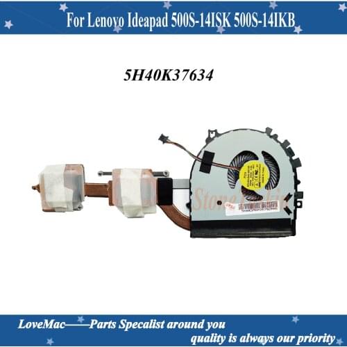 High quality 5H40K37634 for Lenovo Ideapad 500S-14ISK 500S-14IKB Laptop CPU GPU Cooling system fan 100% Tested