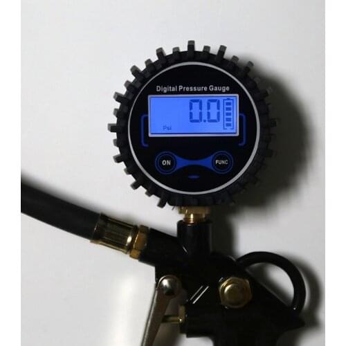 W3JE Car Truck Air Tire Inflator with Digital Pressure Gauge 200 PSI Air Chuck & Hose Pistol Type