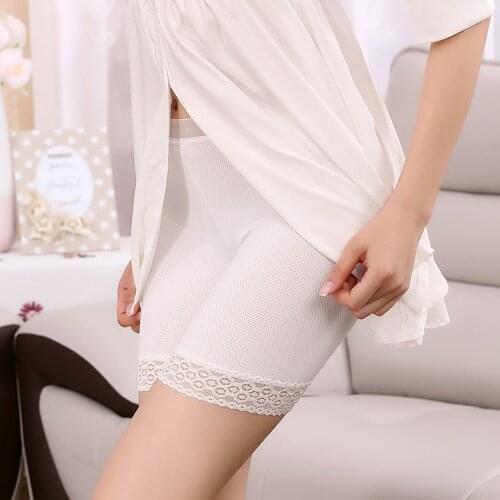 Women Seamless Underwear Plus Size Anti Chafing Underwear Soft Safety Short Pants Female Sexy Lace Women Panties Breathable