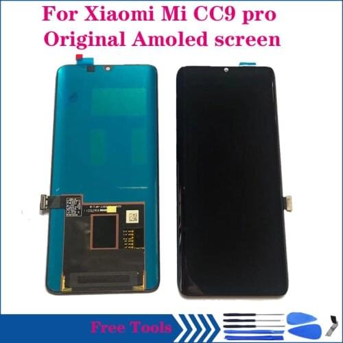 6.47" Original AMOLED Display For Xiaomi Mi CC9 Pro LCD Touch Glass panel Screen Assembly For Xiaomi MI cc9pro Screen Repair kit