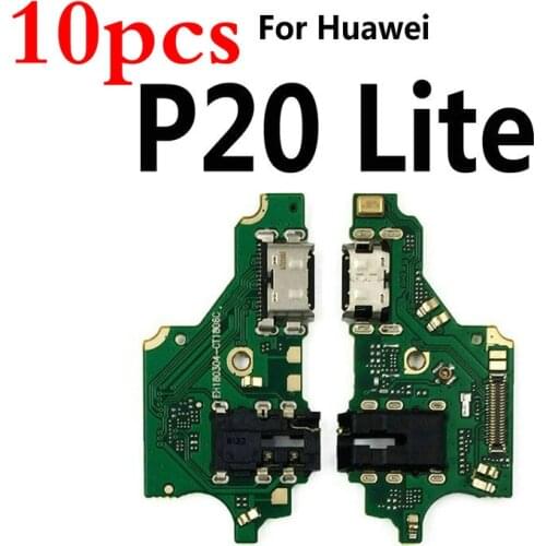 10pcs For Huawei P20 Lite USB Charging Charger Port Dock Connector Flex Board & Microphone Repair Parts
