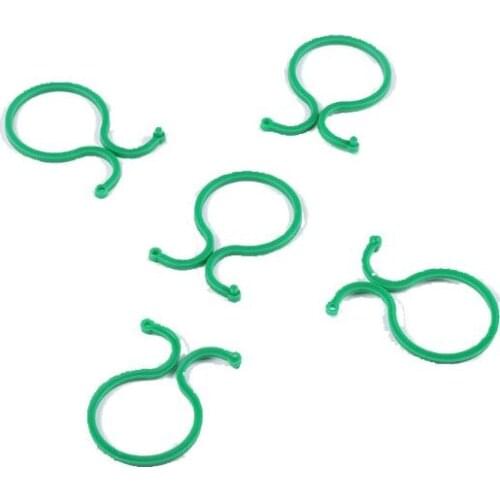 100pcs Garden Vegetable Plant Support Link Clip Twist Ring Gardening Greenhouse Supply