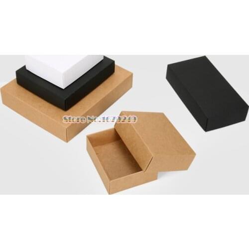 15x15x4.5cm Corrugated 350G kraft paper boxes Heaven and earth cover box,wallet gift candy food packing box 100pcs/lot