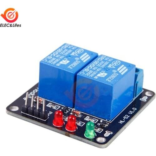 5V 2 Channel Relay Module 2CH Relay Shield Module for Arduino ARM PIC AVR DSP Electronic