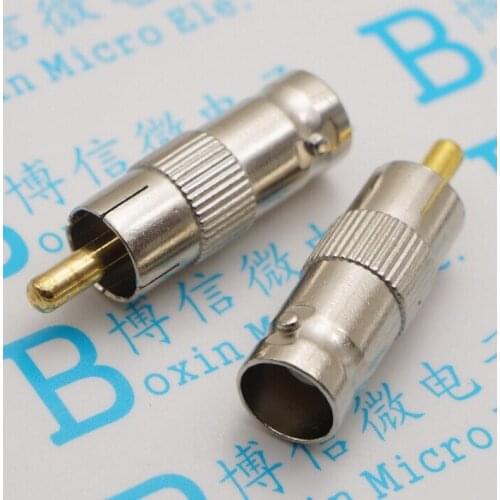 20pcs BNC socket NC female to RCA male AV to Q9 female BNC revolution Lotus head mother Video Converter