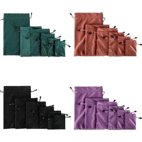 6pcs Package Bag Drawstring Gift Bags Wedding Jewelry Small Packaging Pouches Coin Purse Container