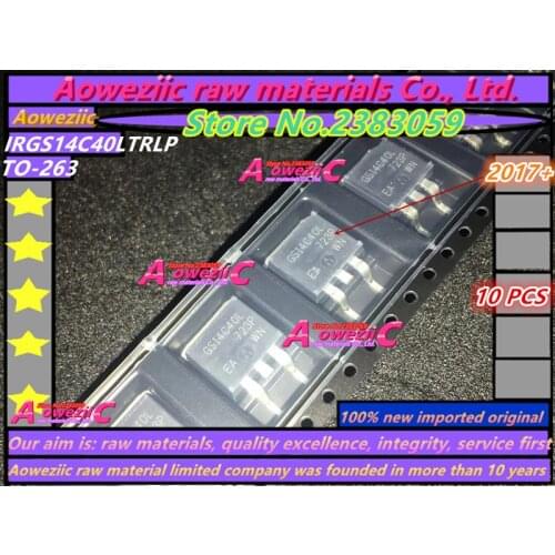 Aoweziic 2017+ 100% new imported original IRGS14C40L IRGS14C40LTRLP TO-263 IGBT field effect transistor 20A 430V