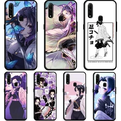 Shinobu Kocho Kimetsu no Yaiba Case For OPPO A53 A31 2020 A5 A9 A15 A52 A72 A92 A1K A83 A91 A5S Find X3 Pro Reno 2Z Cover