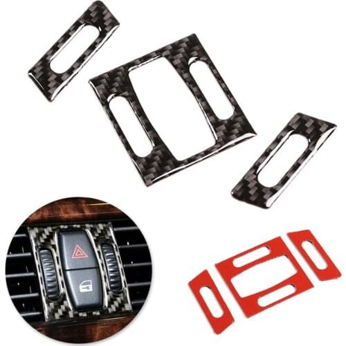 For BMW 5 Series E60 E61 2004 2005 2006 2007 2008 2009 2010 Car Accessories Center Control Air Vent Outlet Carbon Fiber Cover