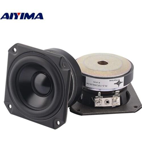 AIYIMA 2Pcs 3 Inch Full Range Speaker Driver 4 Ohm 40W Bookshelf Speaker Loudapeaker Home Theater