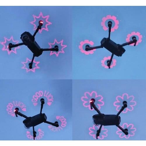 DJI Mavic Pro 8331 Low noice Programmable LED Flash Word Propeller Props for DJI Mavic Pro fly combo Platinum Drone Accessories