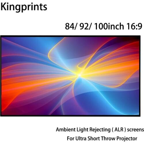 Ambient Light Rejecting ALR Thin Frame 84 92 100inch Projection Screen For WEMAX One Sony Ultra Short Throw UST Projectors