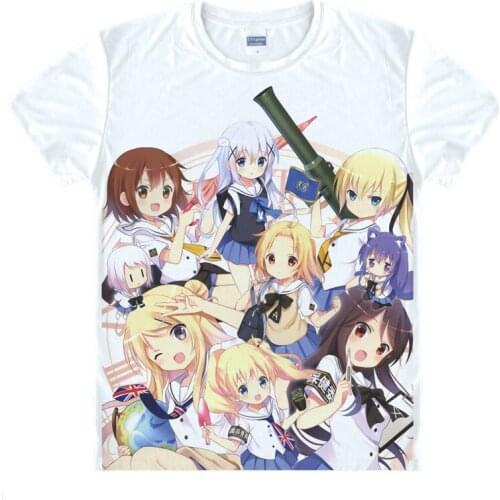 Is the Order a Rabbit T-Shirts Multi-style Short Sleeve Shirts GochiUsa Gochumon wa Usagi Desu ka Cocoa Hoto Kokoa Cosplay Shirt