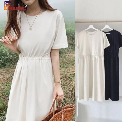 Льняные летние платья FLHJLWOC China At AliExpress