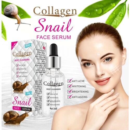 HOTSALE Beauty Snail bone collagen Anti Wrinkle Essence Snail Whitening Cream deeply Nourishing Face Serum Face Care cosmetics