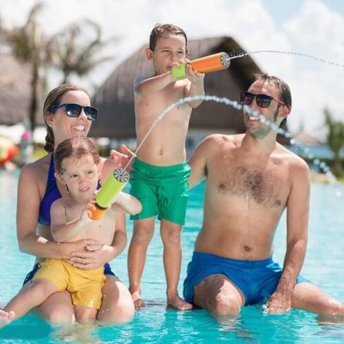 Summer beach toys, straight foam EVA material pull water cannon water Sponge Paddle gun funny toys for children