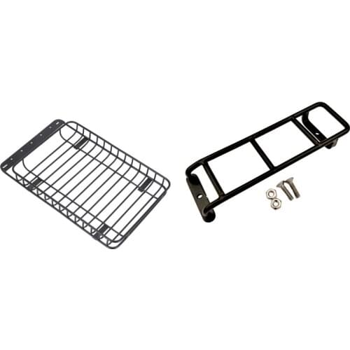 Straight Ladder Mini Stairs With Luggage Carrier Roof Rack For 1/10 RC Crawler Car Axial SCX10 90046 Traxxas TRX4
