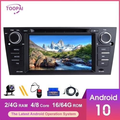 TOOPAI Android 10 For BMW E90 E91 Touring E92 Coupe E93 Convertible M3 2005-2012 Auto Radio GPS Navigation Multimedia Player
