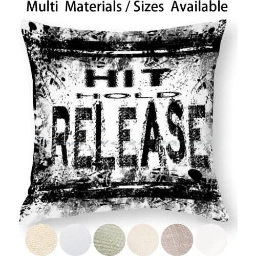 Hit Hold Release Pillow Case Throw Pillow Cover Cotton Linen Flax Sex Gay Orders Poppers Training Bdsm Sub Dom Creative