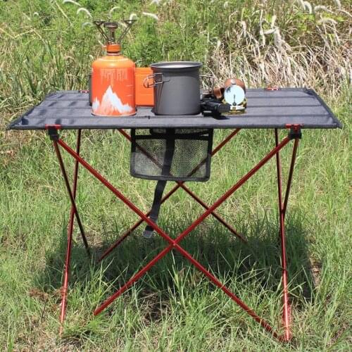 Portable Camping Folding TableCompact, Square, Carrying Case
