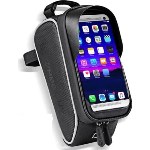 Bag front beam bag bicycle bag road front bag riding equipment saddle bag upper tube bag high quality 6.0 Phone Road Bike Bag