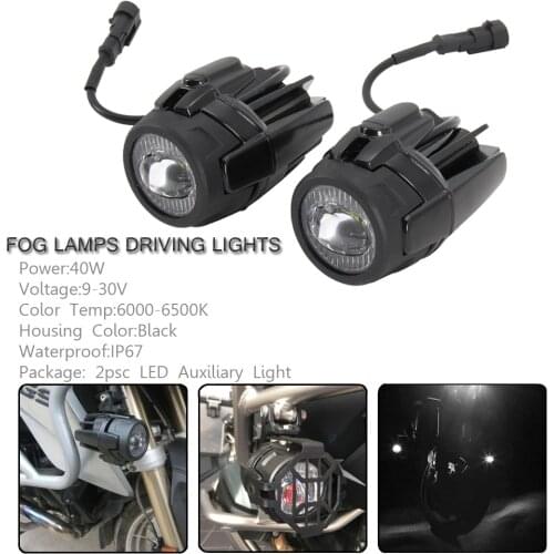 Universal Motorcycle Front Fog Light Led Driving Passing Fog Lamp Lights Auxiliary For BMW R1250GS R1200GS F750GS F850GS G310GS