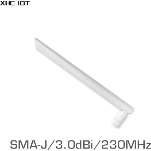 2pc/Lot Omnidirectional Whip Wifi Antenna Flexible 230MHz SMA Male High Gain 3.0dBi 230M XHCIOT TX230-JKD-20 Whip Omni Antenna