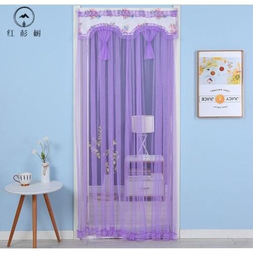 New Door Curtain Anti Mosquito Gauze Door Curtain Bedroom Home Fabric Lace Hanging Curtain Special Price Summer Mosquito Curtain