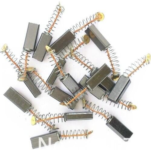 10pcs 4x6x12mm Carbon Brushes For Power Tool Hand Drill Grinder Motor