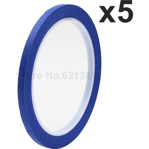 5Rolls Blue 5mm x 25m Draping Tape Pattern Making Supplies Masking Tape & Nail Art Tape Free Shipping
