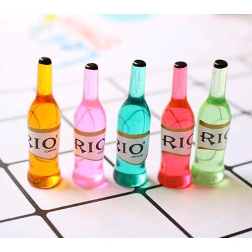 6pcs/lot Mini drink Dollhouse Miniature Drink Play food Doll House Kitchen for blyth,Barbies,BJD,1/6 Doll Toy