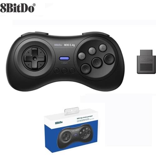8BitDo M30 2.4G Wireless Gamepad Controller for the Original Sega Genesis and Sega Mega Drive - For Sega Genesis Game Control