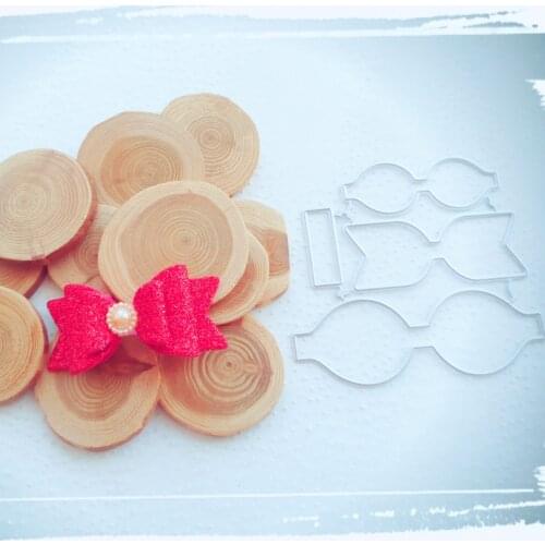 Bowknot Bow Die Cuts Dies Scrapbooking Stencil Template for DIY Embossing Folder Paper Photo Album Cards Making Hair Decoration